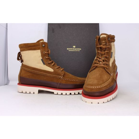 Scotch & Soda Avlon Suede Brown/Multicolor 23883367 Men's - Picture 4 of 8